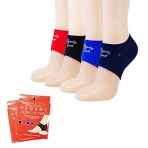 뒷꿈치 발 보온 보습 굳은살 각질제거 양말 발열 네오플렌덧신 국산, 예쁜발풋패드- 네이비