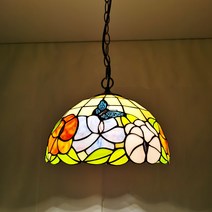 장미벌새 아트레스토랑 스탠드 샹들리에 거실 컬러 글라스 구미 전원풍정티, 옵션06