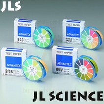 (JLS) Advantec pH Test Paper (Roll Type) pH시험지 롤타입 UNIV WR BCG BTB pH페이퍼 pH용지 페아측정용지 산도측정용지 ph종이, UNIV 1 Roll
