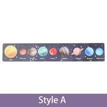 태양계행성 태양계모형 Children Toys Eight Planets of Solar System Puzzle Intellectual Cognition Jigs, 01 A