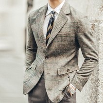 천원짜리 변호사 고급 자켓 남성 남자 정장 재킷 마이 오버핏 체크 콤비 셋업