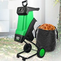 잔가지 파쇄기 목재 분쇄기 톱밥 농기계 나무 정리기, 2400W 분쇄기  20미터