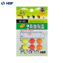 해동 원형 발포수지 연주찌 발포찌 어신찌 목줄찌, 10호