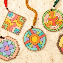 아이베이비아트 전통문양 팬시우드 단청(6종택일), 십자무늬