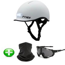 어반핼멧 자전거안전모 로드 헬멧 산악 MTB 도로 자전거 조명 헬멧 야간 라이딩 경고등 교체 가능 사이클, 13 6_02 L