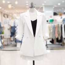 ab.f.z sh06 슬림핏 칠부소매 재킷 DDIX5GJA1G