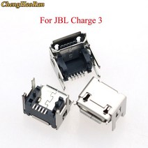 Chenghaoran 5pcs jbl 플립 3 2 펄스 블루투스 스피커 마이크로 usb 잭 도킹 충전 포트 충전기 커넥터 수리 부품, 02 For JBL Charge 3