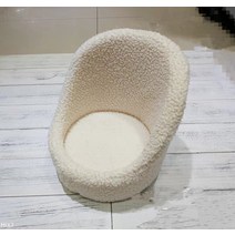 아기의자 촬영용의자 백일 촬영소품 소파 홈스튜디오, 화이트 울 소파