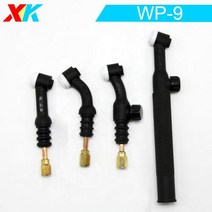 논가스용접기 프라즈마 절단기 용접봉 TIG 용접 WP9 WP9F WP9FV 밸브가 있는 유연한 토치 헤드 공기 냉각 125AMP, WP9+5PCS