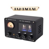 PJ.MIAOLAI 미니 진공관앰프 SA-1000 헤드폰 오디오 스피커 프리앰프, 블랙