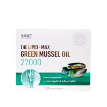 이노헬스 뉴질랜드 초록 입 홍합 추출물 오일 고함량 27000 그린 머슬 Inno Health GREENMUSSEL 120정+30정 5개월분, 120정+30정(5개월분)