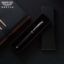 영웅 펜 7006 선물 비즈니스 남자 또는 여자 고급 학생 캘리그라피 특수 잉크 가방 교체 가능, 02 Simple black  B_01 F