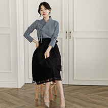 특별함을 갖춘 생활한복을 더한 퓨전 의상 상의 다이아 저고리