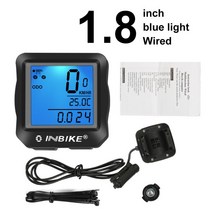 INBIKE-MTB 자전거용 GPS 속도계 주행 거리계 LED 스크린 백라이트 측정 가능 스톱워치, INBIKE F