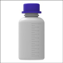 플라스틱 시약병(눈금 광구 백색) 100ml, 1