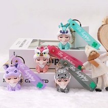 예쁘길 애니멀베이비 키링 키홀더 가방 차키 파우치 키홀더 굿즈 열쇠고리 아기, 베이비레드
