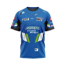 신제품 모토 남성용 티셔츠 스즈키 RR GSX 팀 레이싱 오토바이 라이딩 블루 여름 통기성 빠른 건조 저지를, 01 01