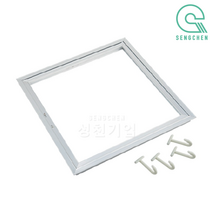 금강산업 알루미늄 점검구(고리형)(400mm) (1BOX=10EA), 저광, 은색