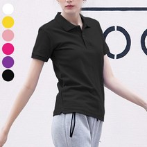 공블리 여성용 깔끔하게 완성되는 데일리룩 베이직 카라 반팔티 CST1228