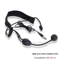 무선호출기 M 3 헤드셋 마이크 헤드웨어 하이퍼카디오이드 콘덴서 마이크 u n, 03 For Shure 4 Pin