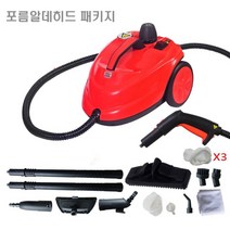 고온 고압 스팀 청소기 주방 기름때 카펫 쇼파 핸디 욕실 차량 물걸레 세차기 거실, 포름알데히드 패키지(신형-레드)