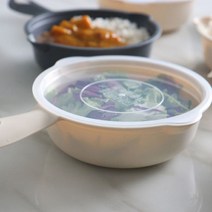 뜨겁지않은 전자레인지 용기 손잡이 앞접시 10개, 500ml 아이보리5P+그레이5P