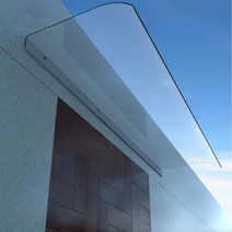 고정 어닝 카페 주택 테라스 비가림막 천막 고정식, 40*100cm 투명(하단 가장자리에 설치)