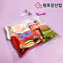 PP 폴리백 의류 속포장지 선물 과자 투명 포장지, 50장, PP접착식 (타공)