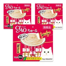 이나바 고양이 파우치 간식 챠오츄르 참치+해산물 믹스, 참치 + 해산물 혼합맛, 60개