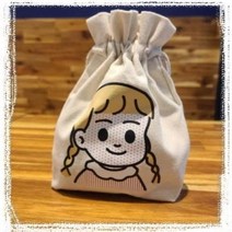 미니 캔버스 광목 파우치 크로스백 에코백