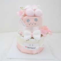 핑크 마이티 2단 기저귀케익