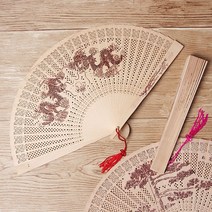 은은한 나무향 전통 부채 2개 여름선물 학원홍보물 여름부채 학원판촉물 부채선물