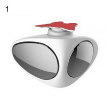 사각지대 거울 차량 자동차 빽밀러 보조사이드미러 광각 360도 회전 백 앞 바퀴 볼록, 왼쪽 흰색