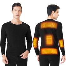 캠핑 겨울용 온열 속옷 USB 배터리 전원 전기 보온 난방 모터사이클 의류 긴 바지 남성 및 여성용 전기, 04 Male Shirt_02 M