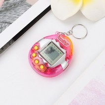 1 pc 투명 전자 애완 동물 다마고치 90 년대 향수 168 애완 동물 하나의 가상 사이버 디지털 애완 동물 장난감 픽셀 재미 있은 놀이 장난감, 분홍색