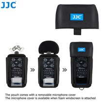 JJC 카메라 홀더 케이스 가방 레코드 파우치 줌 레코드 H6 H5 H4N H4N 프로 핸디 비디오 디지털 레코더 프로텍터 액세서리, 단일, 1개, HRP-H5
