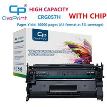 호환 토너 카트리지Civoprint CRG057 CRG-057 토너 카트리지 057 Canon i-SENSYS MF443dw/MF445dw/MF446x/M, 한개옵션1, 04 CRG057H-WITH CHIP