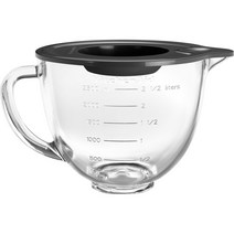 키친에이드 푸드프로세서 3.3L 반죽기 전용 악세서리 유리 믹싱볼 5KSM35GB
