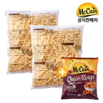 맥케인 감자튀김 슈스트링2kgx2개+증정 어니언링, 2개, 2kg
