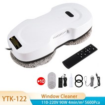 창문로봇청소기 유리창닦이 새로운 5600pa 높은 흡입 창 청소 로봇 전기 스마트 물 스프레이 창 청소기 로봇 낙하 방지 진공 청소기, 예, 물 분무 없이, 에게