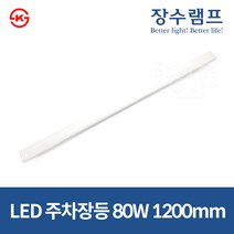 장수 LED 주차장등 80W 레이스웨이 복도 창고등, 1개, 주광색