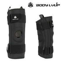 바디렙업 헬스 등산 무릎보호대, 블랙, 왼쪽