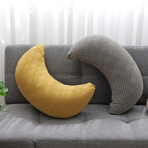 순면 바나나쿠션 미용실쿠션 댕댕이반달, 카키