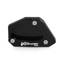 스즈키 DL650 V-스톰 모토 알루미늄 사이드 스탠드 오토바이 액세서리 도구 확대 2004 -2014 2015 2016 2017 650xt, VSTROM650 BLACK, 1개