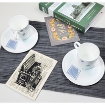 행남자기 본차이나 파스텔 커피잔 신혼부부잔 집들이선물 2인조 4pcs