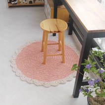 러브컨츄리 원형러그만들기 패키지, 퍼플옐로우, 1개