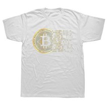 기념주화 비트코인선물 모형소품Bitcoin Shirt Cryptocurrency Miner BTC Crypto Design Punk Money Coin, 01 WHITE_02 S