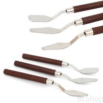 고급 유화 아크릴 물감 화방 페이팅 칼 나이프 1P, 라운드사각