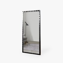 [엠하우스(가구)] 아티클 메탈 전신거울 와이드 벽걸이형 (4 color) (착불), 색상:실버