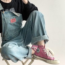 FANSYLI 남성 데님 멜빵바지 청바지 봄여름 캐주얼 빅사이즈 점프슈트 X5M22lt3